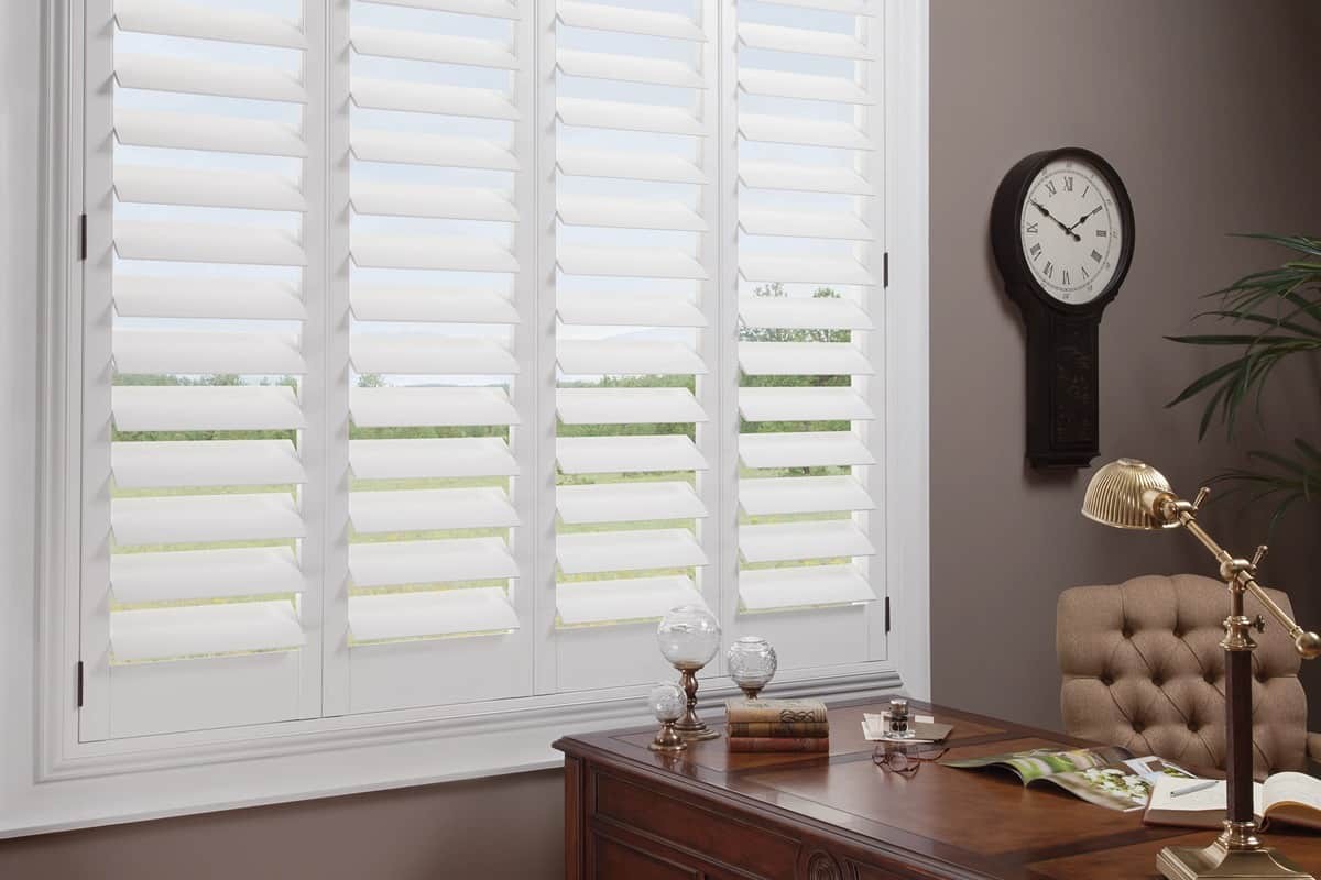A cordless window treatment amongst a minimally-styled room with no clutter near Kennebunk, Maine (ME)